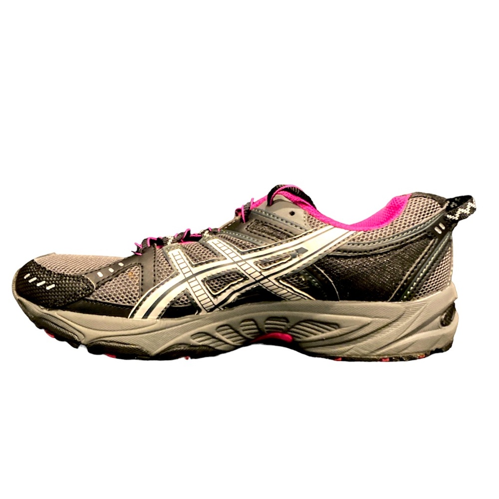 ASICS gel venture 3 gray‎ and pink size 10 women’s athletic running shoes.